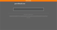 Desktop Screenshot of guerrillmail.com